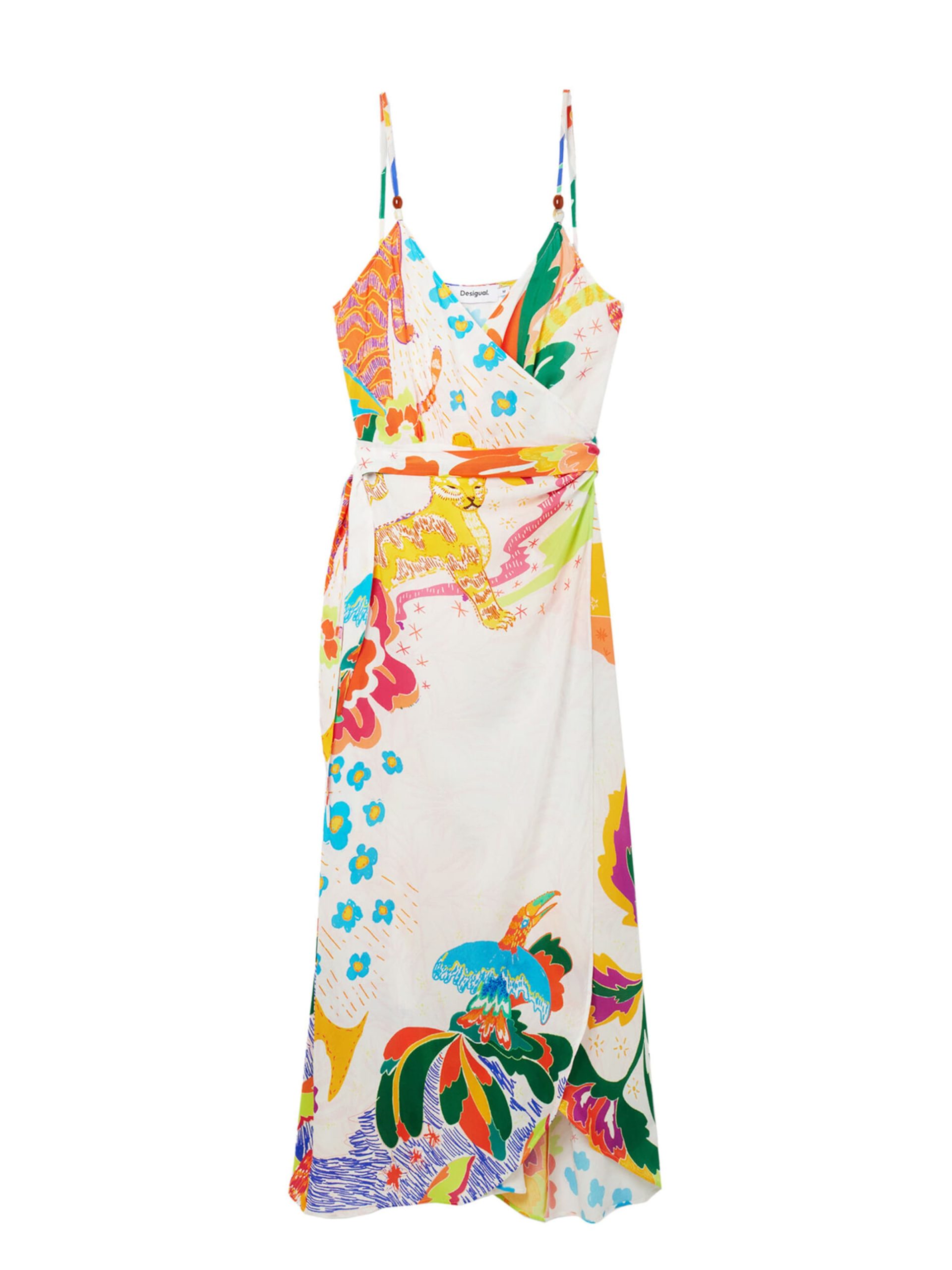 Vestido de verano Desigual en Crema 14428077 Barato