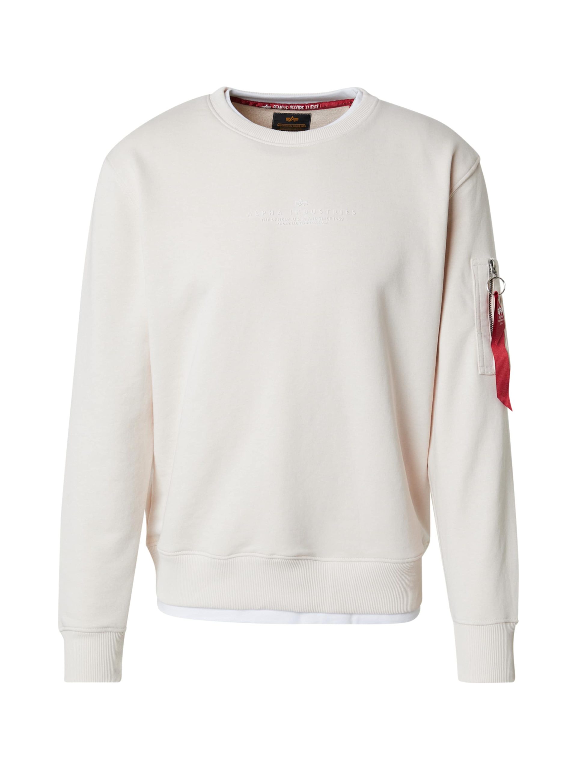Sudadera ALPHA INDUSTRIES en Marfil 21748598 Oferta