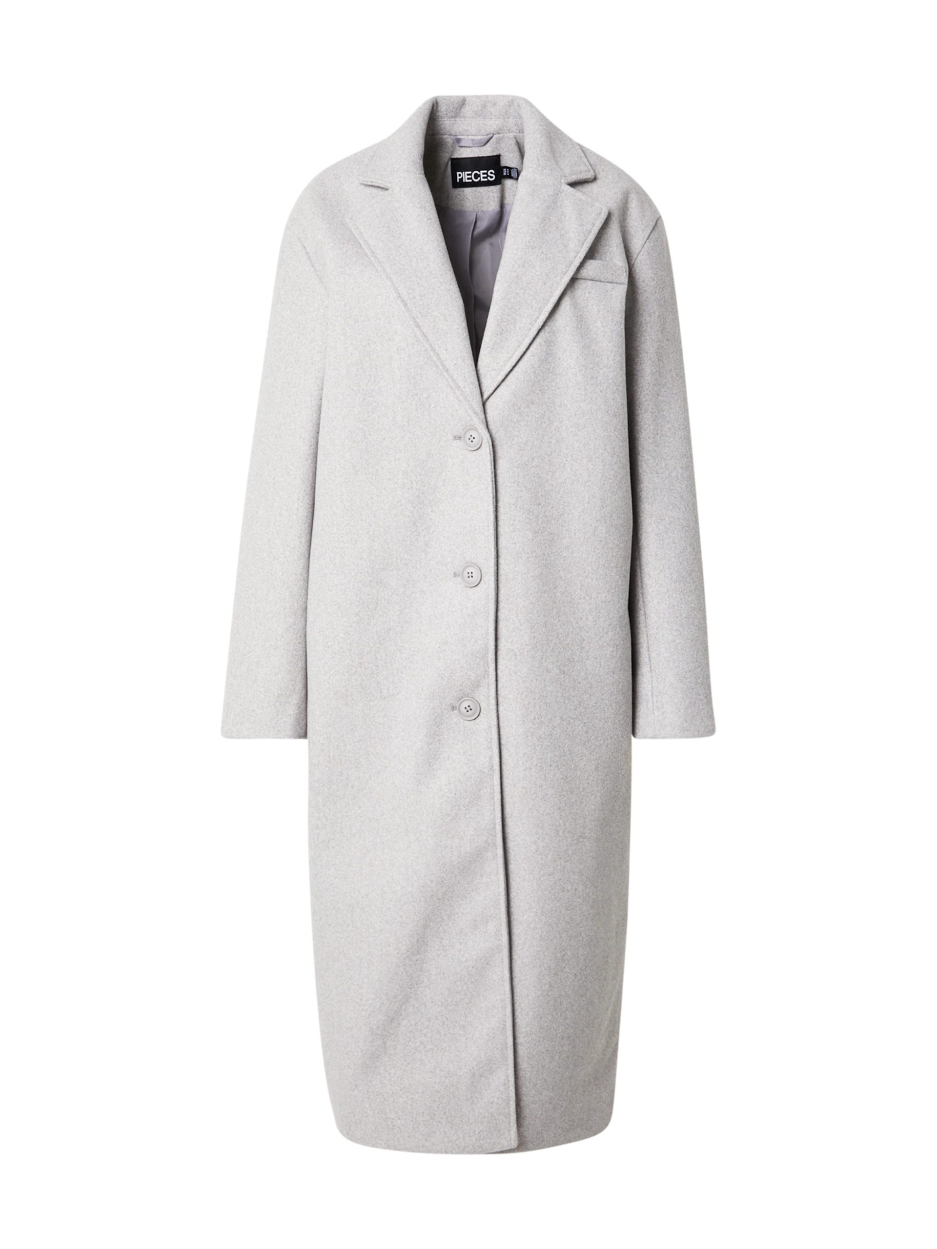 Abrigo de entretiempo PIECES en Gris Claro 21831230 Venta en línea