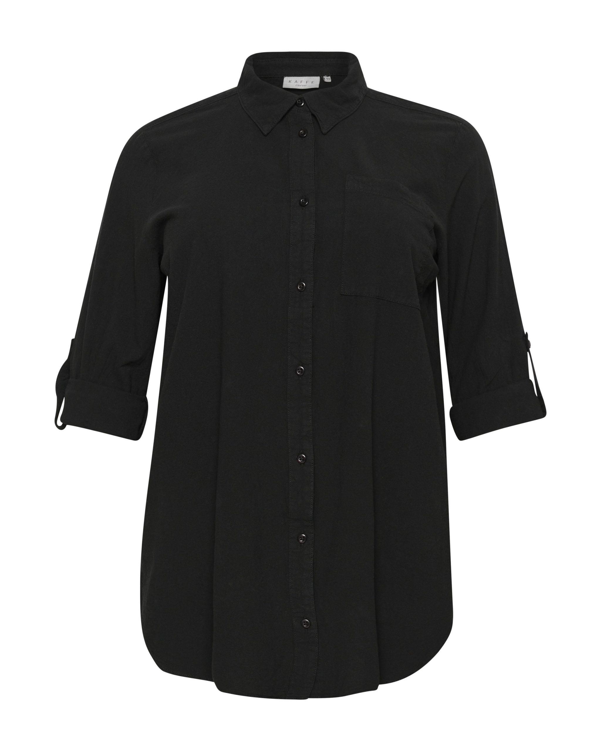 Blusa 'Nana' KAFFE CURVE en Negro 15076691 Barato