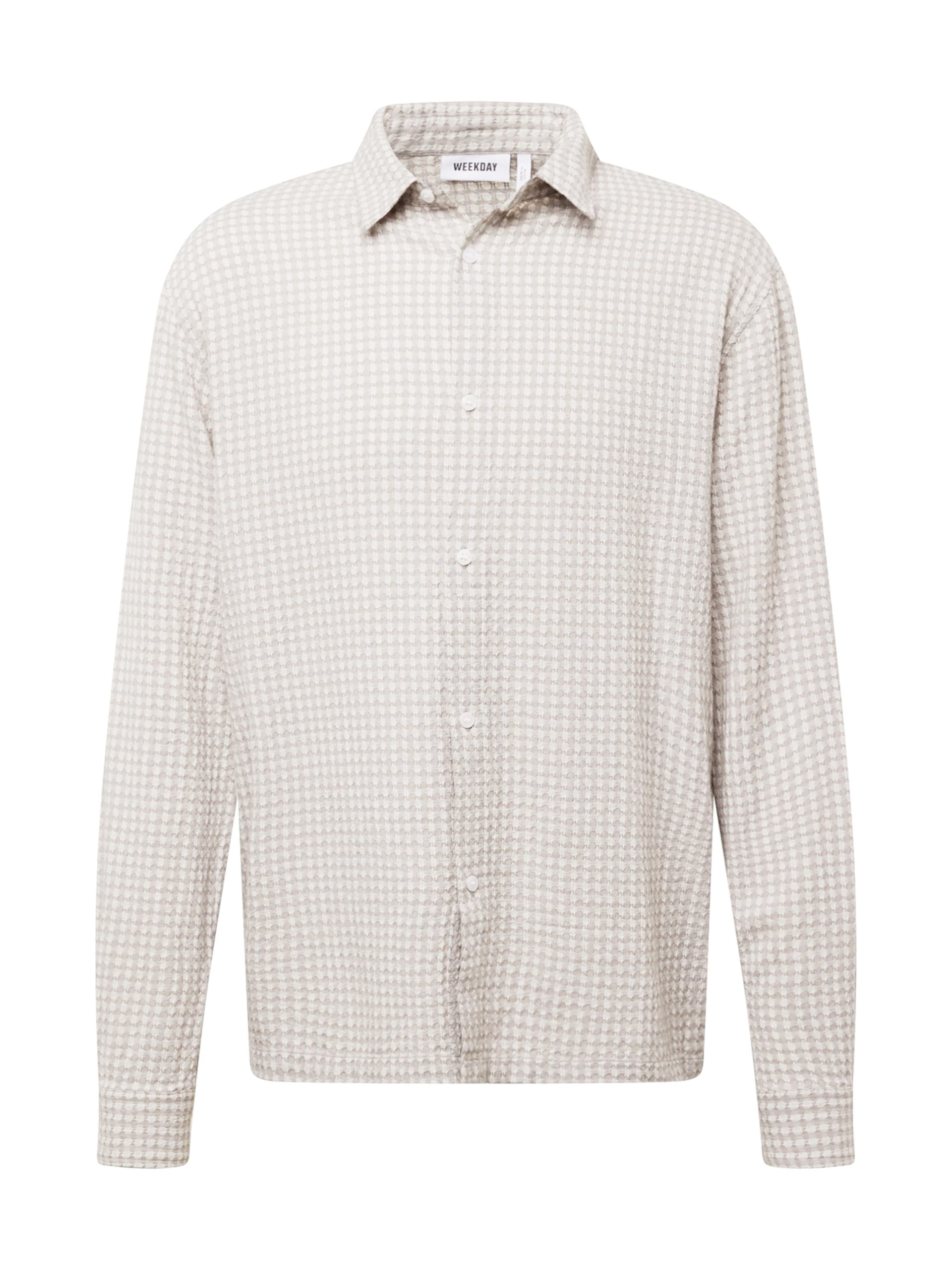Ajuste confortable Camisa WEEKDAY en Gris, Gris Claro 14393064 Descuento
