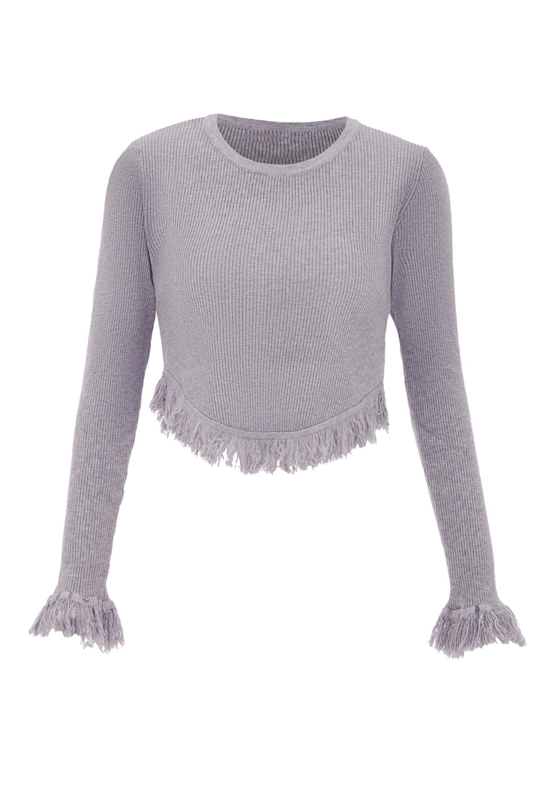 Jersey swirly en Gris Moteado 15135685 Descuento