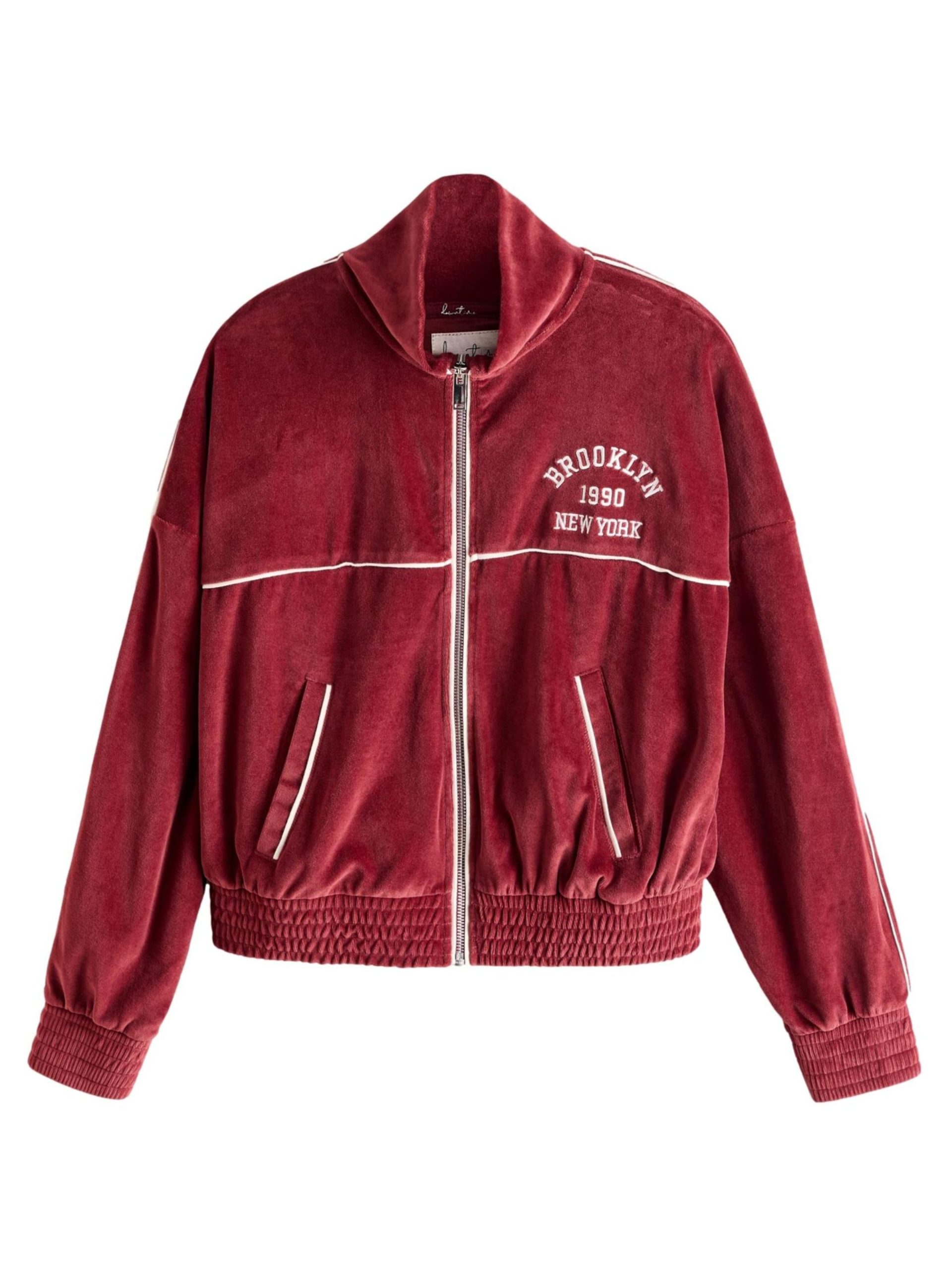 Sudadera con cremallera Next en Rojo Oscuro 21548841