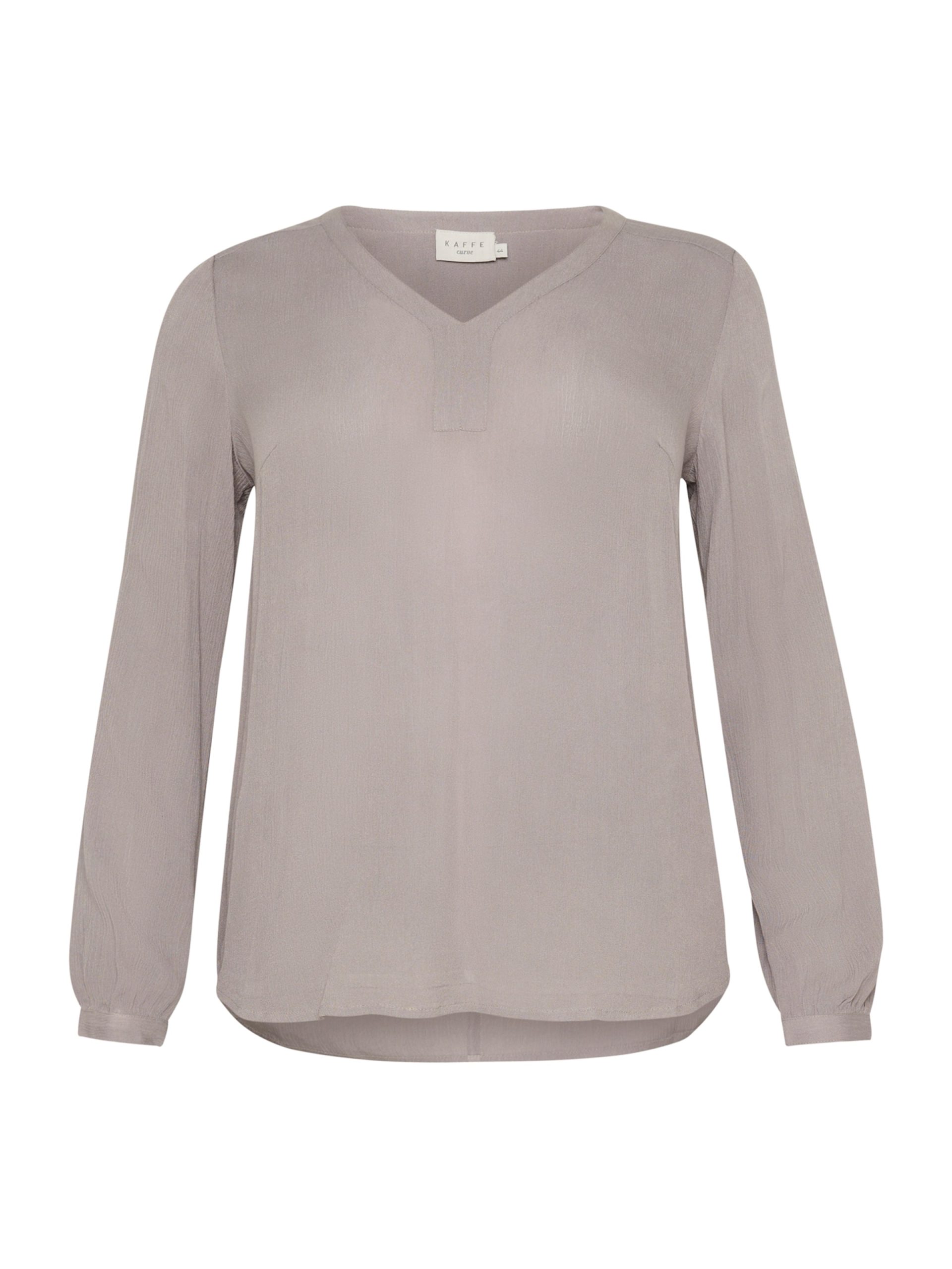 Blusa 'KC Ami' KAFFE CURVE en Greige 21579437 Barato