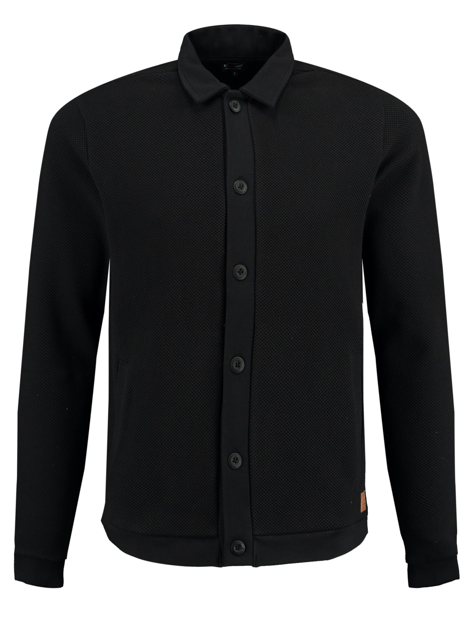 Ajuste regular Sudadera con cremallera 'STEVE' Key Largo en Negro 21763839 Trato en línea